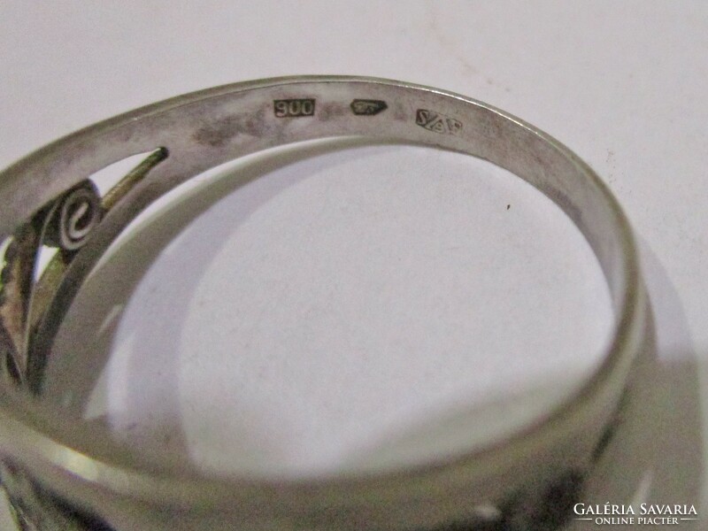 Beautiful old handmade silver ring