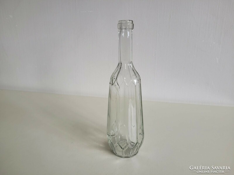 Old drinking glass kramer rezső Budapest labeled bottle