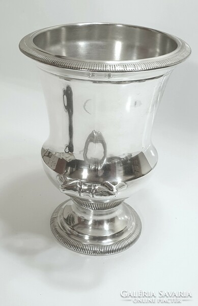 French silver-plated champagne bucket, champagne cooler, wine cooler