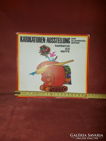 Karikaturen austellung, könyv, méret jelezve, 1969