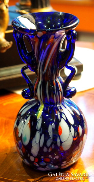 Colorful Murano glass vase