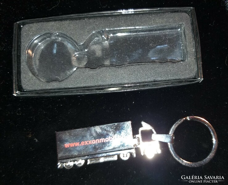 Exxonmobil metal truck key chain