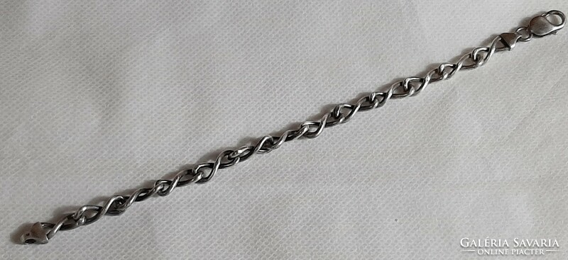 Silver bracelet with large chain link 925 silver delicacy