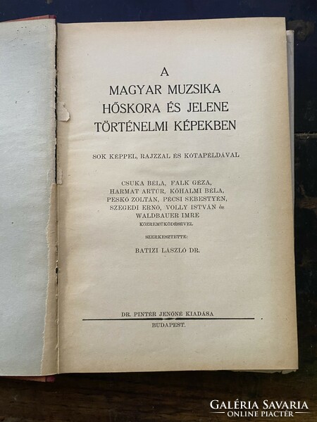 Szegedi Ernő: A magyar muzsika hőskora és jelene történelmi képekben