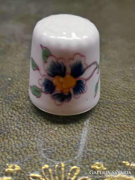 Hammersley fine bone china made in England floral porcelain thimble trio