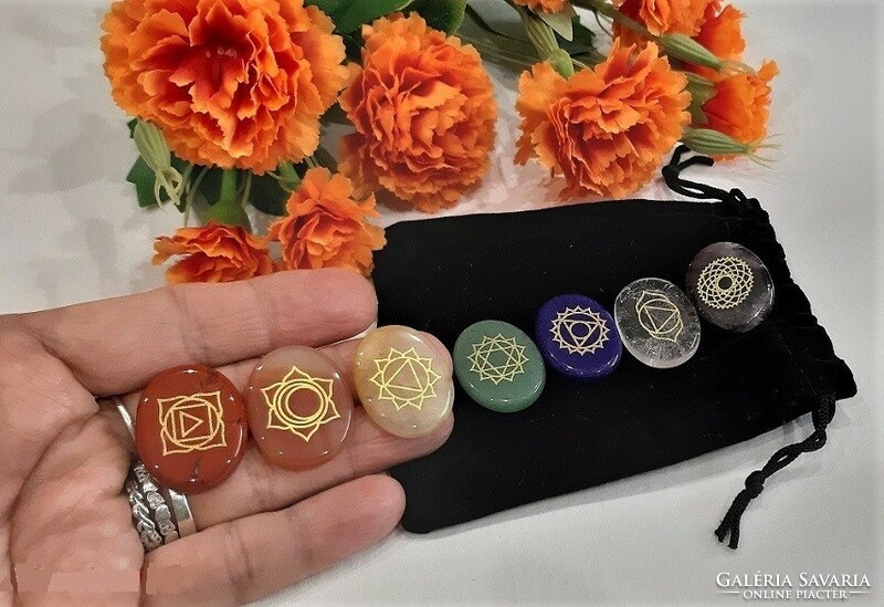 Quality colorful chakra symbol line real term. On minerals