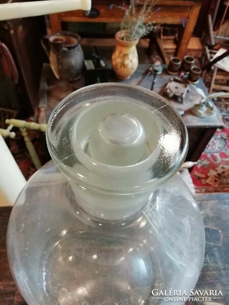 Large apothecary bottles, all 3 as decorations or for storing brandy and wine, 15 liters approx.