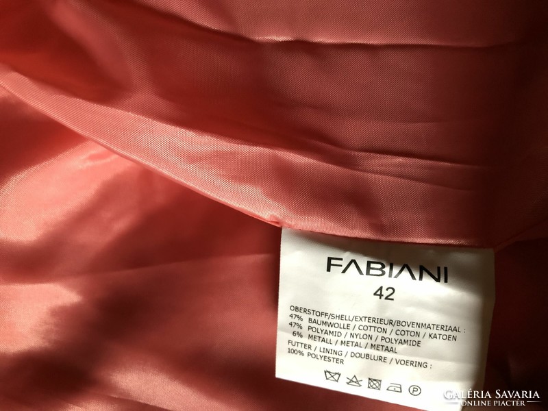 Fabiani thin jacket - dark coral color