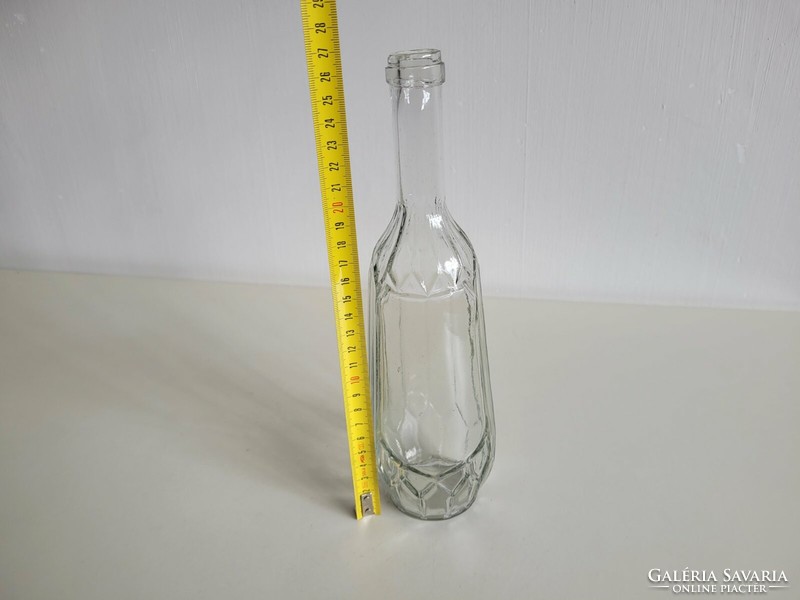 Old drinking glass kramer rezső Budapest labeled bottle