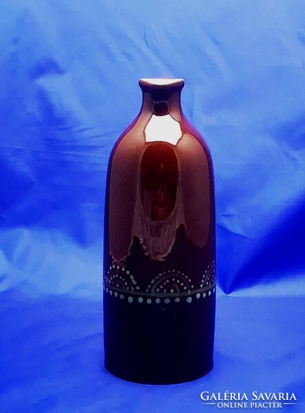 Városlőd glazed ceramic bottle