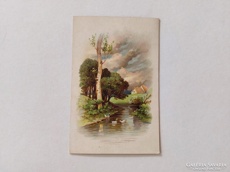 Old postcard 1915 postcard landscape
