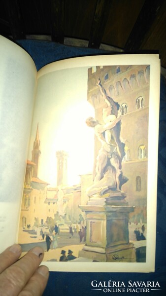 Antique German Language Monuments of Florence 1939 Florence with 6 watercolors and 165 shots