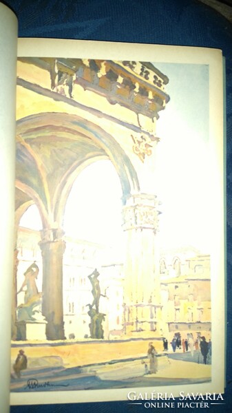 Antique German Language Monuments of Florence 1939 Florence with 6 watercolors and 165 shots