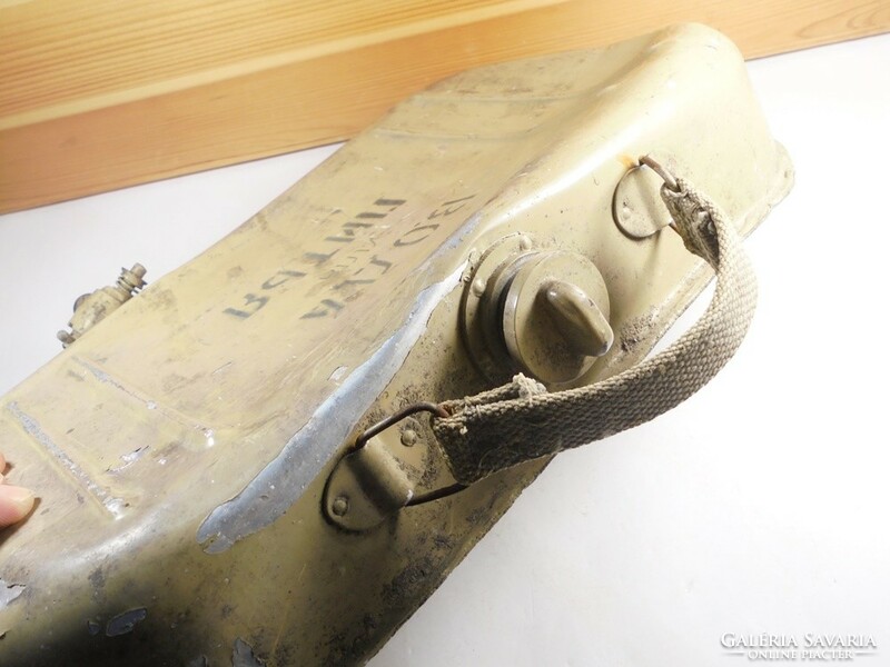 Katonai fém lemez alu alumínium tartály Szovjet-orosz cirill betűs felirat, Ivóvíz