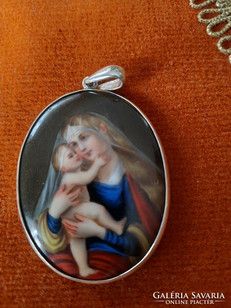 Antique religious hand painted miniature _flawless