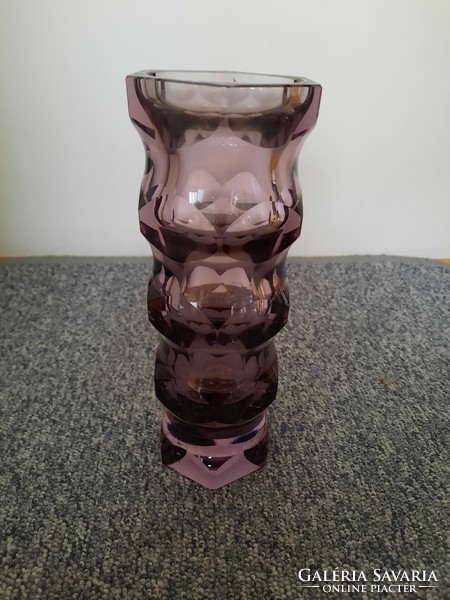 Oldrich lipsky purple glass vase 1960