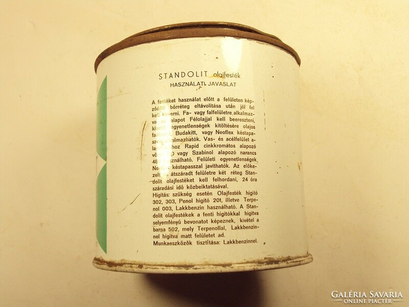 Retro festékes doboz - Standolit olajfesték Budalakk Budapest - 1970-es évek