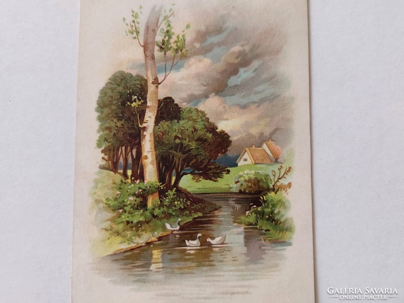 Old postcard 1915 postcard landscape