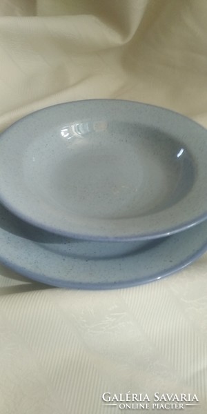 Kék tányér 5 lapos 5 mély hibátlan