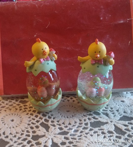 Shaking, glittering eggs, green, Easter decoration, recommend!