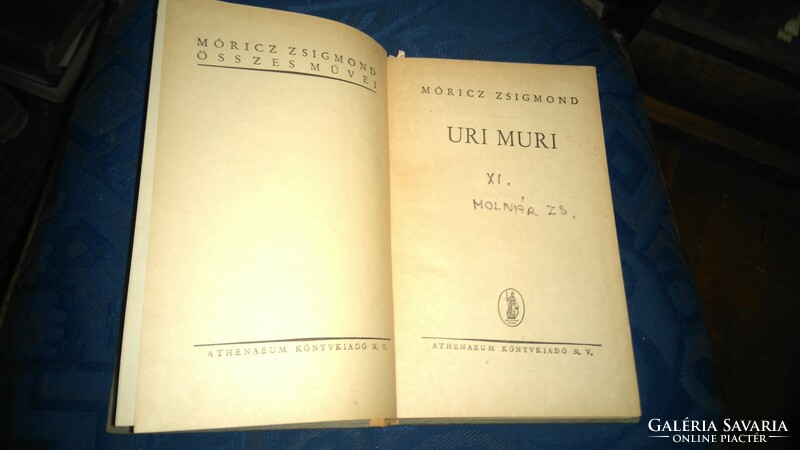 Antik móricz zsigmond: uri muri all works from the atheneaum series