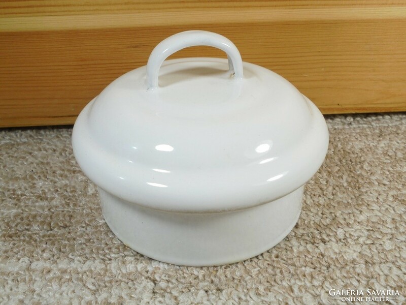 Retro old enameled Ceglédi milk jug top roof cover - only the roof
