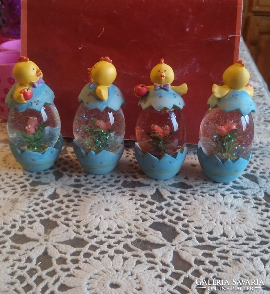 Felrázós, csillámos tojás,  kék, húsvéti dekoráció, ajánljon!