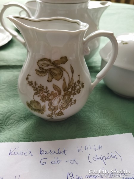Kahla teás/kávés készlet 6 személyes Nagyon szép