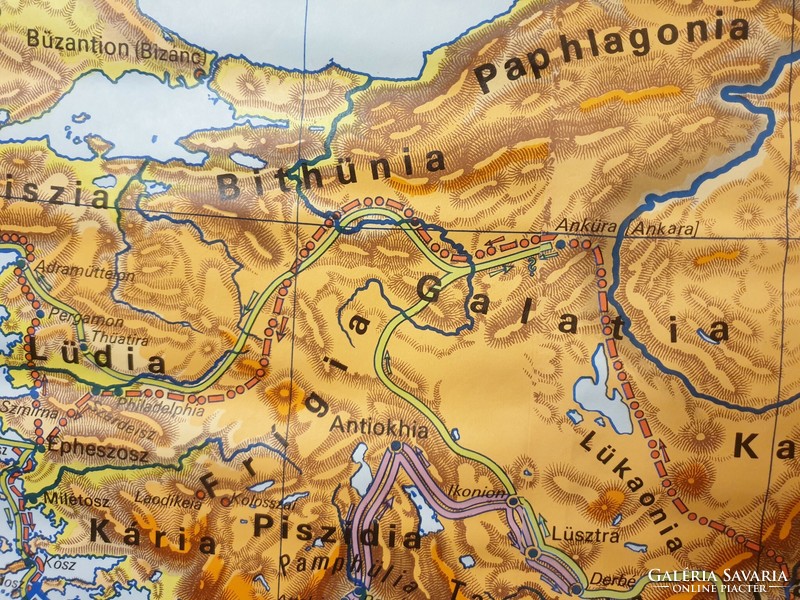 Bibliai Országok - Haack Burbach Óriás térkép