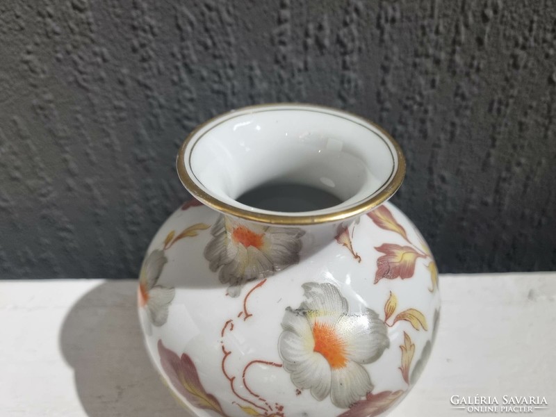Pajzspecsétes szecessziós Zsolnay porcelán váza - 51120