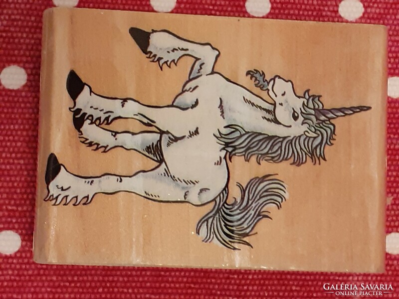 Wooden print 3 romantic fairy tale motifs in one castle unicorn winged lion