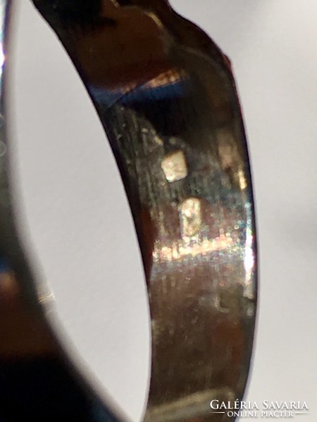 Ezüst gyűrű, unisex! Kanabiszos forma!