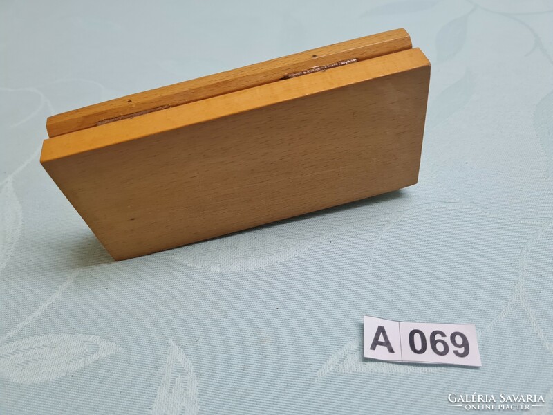 A069 Fa patika mérlegsúly tartó doboz 13x6 cm