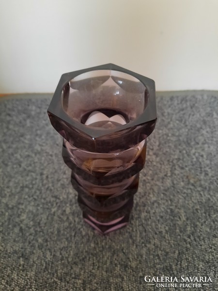 Oldrich Lipsky Lila üveg váza 1960