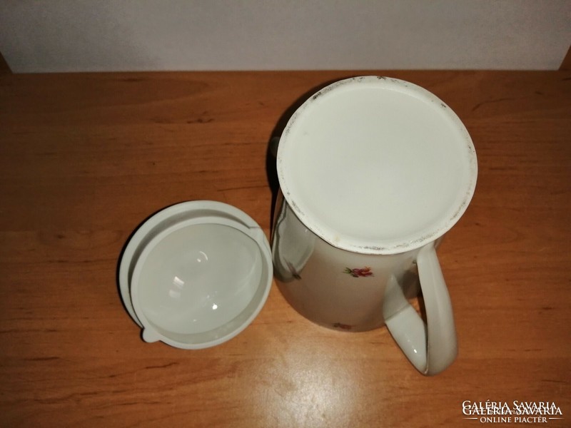 Antik porcelán apró virágmintás kávé kiöntő (3/K)