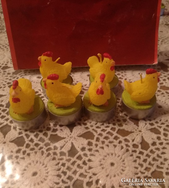 Craft hen with candle, Easter decoration, recommend!