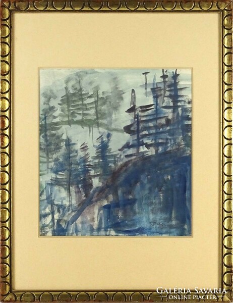 1M401 xx. Century painter: pine tree