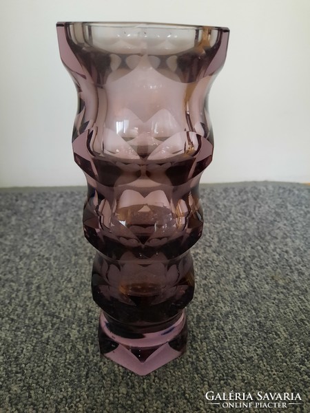 Oldrich lipsky purple glass vase 1960