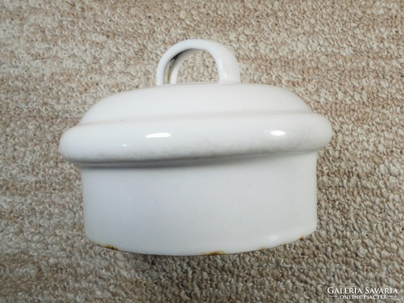Retro old enameled Ceglédi milk jug top roof cover - only the roof