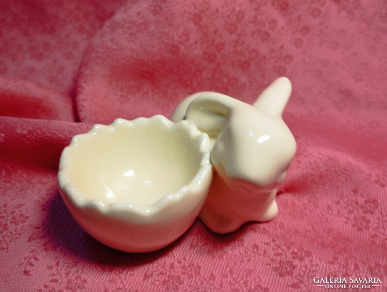 2 pcs. Porcelain bunny with egg holder