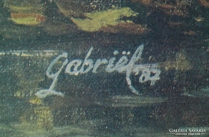 1M070 Gabriel : Tájkép patakkal 1987