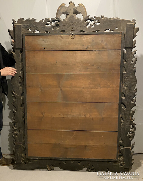 Impressive Venetian Florentine standing mirror