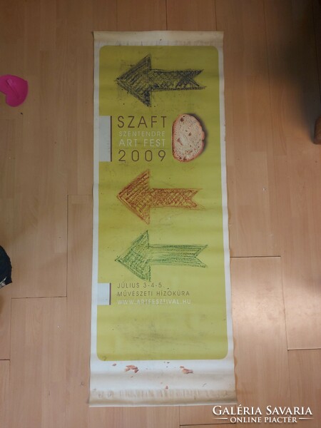 Szentendrei plakát, vászonra nyomva, 140x51 cm