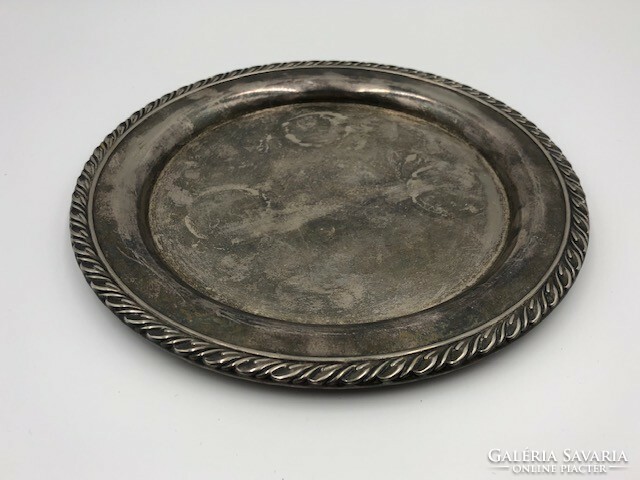 Antique silver-plated centerpiece, tray 01.