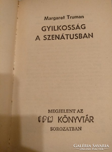 Truman: Gyilkosság a szenátusban, Alkudható