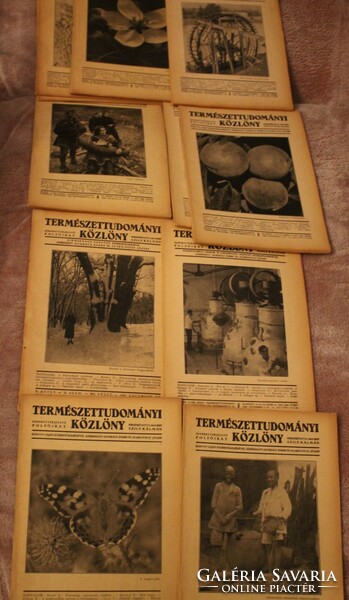 Collection of natural science bulletins 11 pcs. 1936 1934..