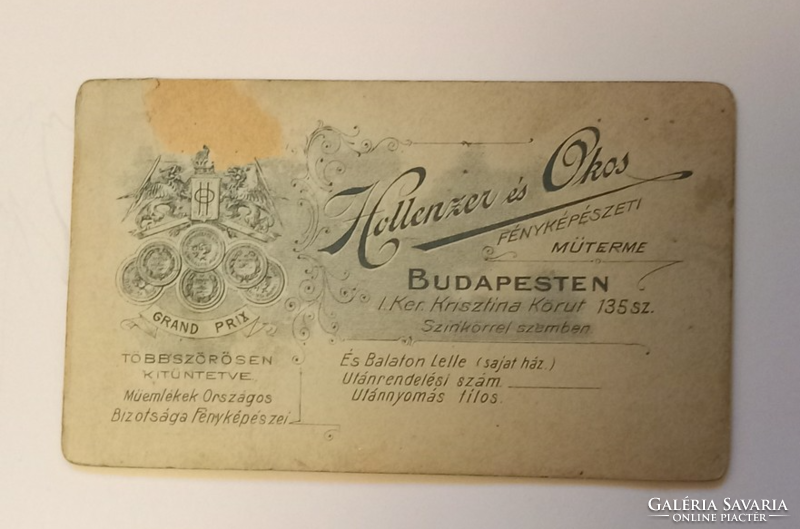 Old antique advertising card
