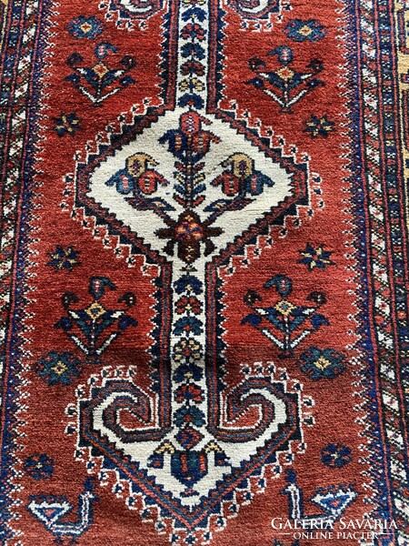 Antique nomadic Kurdish carpet 100x175