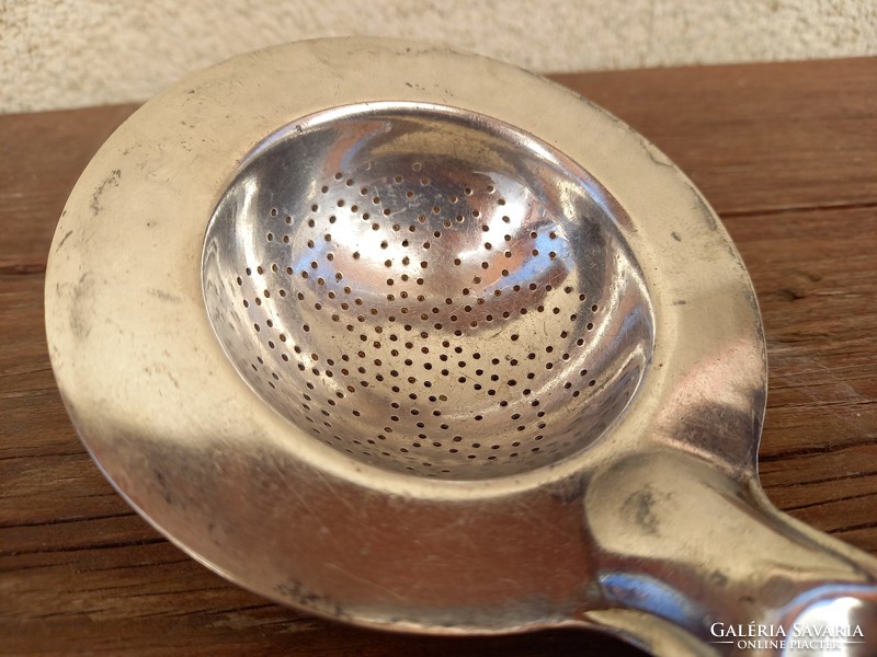 Art nouveau / art deco krupp berndorf silver / alpaca tea filter