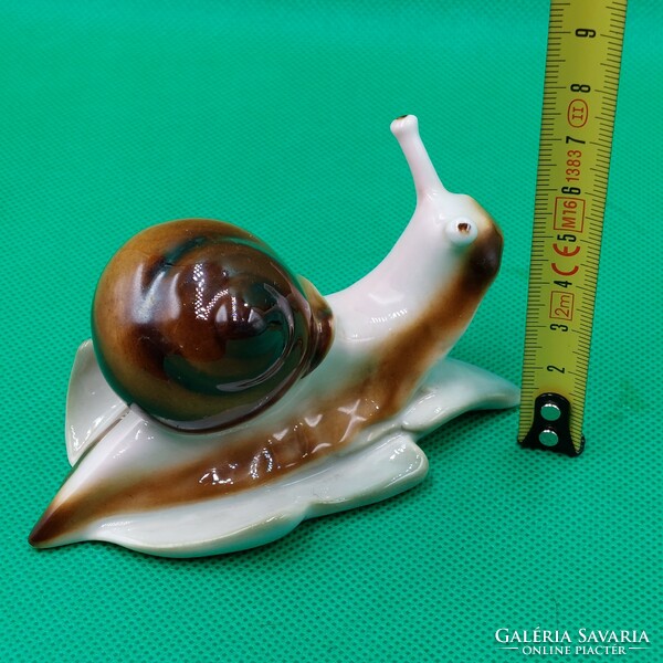 Zsolnay snail figure